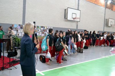 Sorrisos, choros e muita emoção marcam a última aula do Terceirão no Colégio Unesc