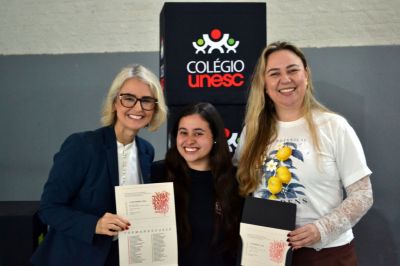 Sorrisos, choros e muita emoção marcam a última aula do Terceirão no Colégio Unesc