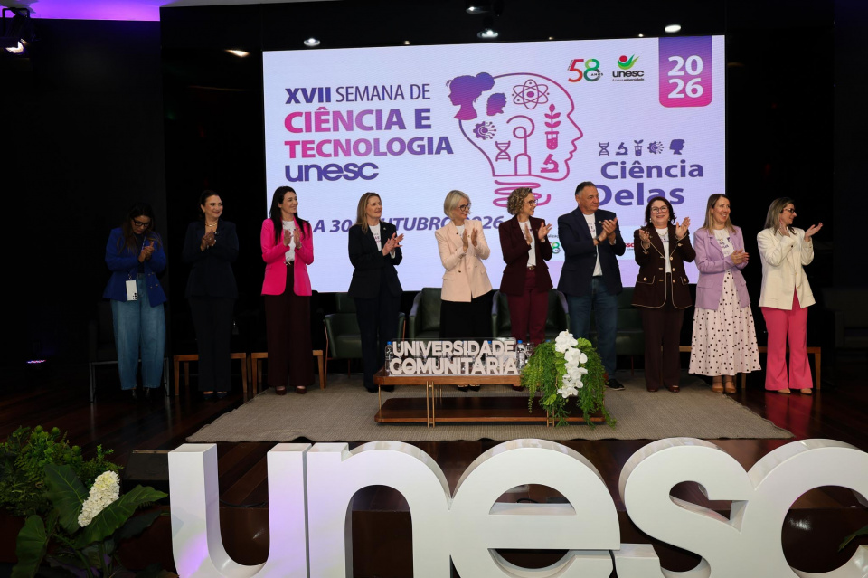Unesc abre 17ª Semana de Ciência e Tecnologia com destaque para a presença feminina na pesquisa
