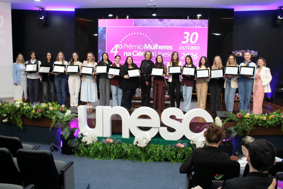 Unesc reconhece pesquisadoras na quarta edição do Prêmio Mulheres na Ciência